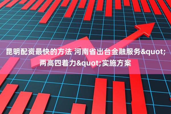 昆明配资最快的方法 河南省出台金融服务&quot;两高四着力&quot;实施方案